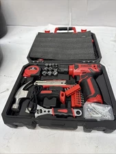 DEKO 126Pcs Hand Tool Kit DIY Household Tool Set 8V Screwdriver Cordless Drill