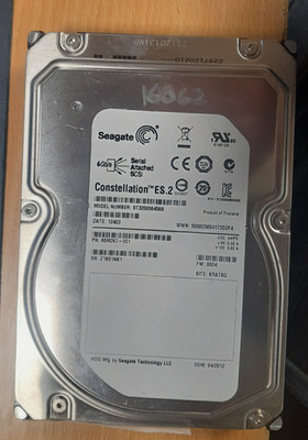 Seagate Constellation ES.2 ST33000650SS 2TB 3,5'' SAS HDD 100% Health-15k062