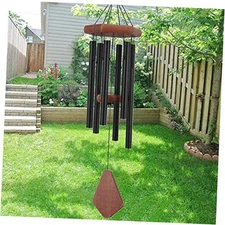 Small Wind Chimes for Outside, Wind Chimes Outdoor Tuned Soothing Melody, 28"BK