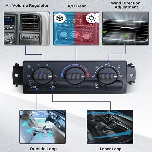 AC Climate Control Module For 99-02 Chevy Silverado GMC Sierra 1500 Tahoe Yukon - Picture 11 of 12