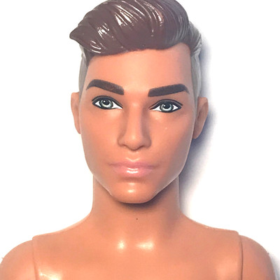 Nude Barbie 2018 Fashionistas #117 Slim Body Brunette Male Ken  FXL64 Doll