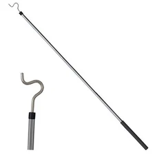 Clothes Hook Pole, Clothes Hanger Reaching Hook for Hanging Clothes 50inch