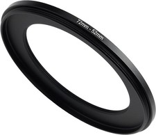 77MM-52MM METAL STEP UP RING, CAMERA LENS FILTER ADAPTER RING BLACK