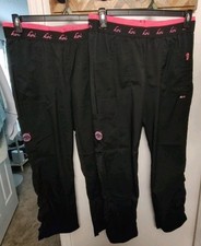 Koi Lite Lot 2 Pair Black Scrub Pants Medium Petite