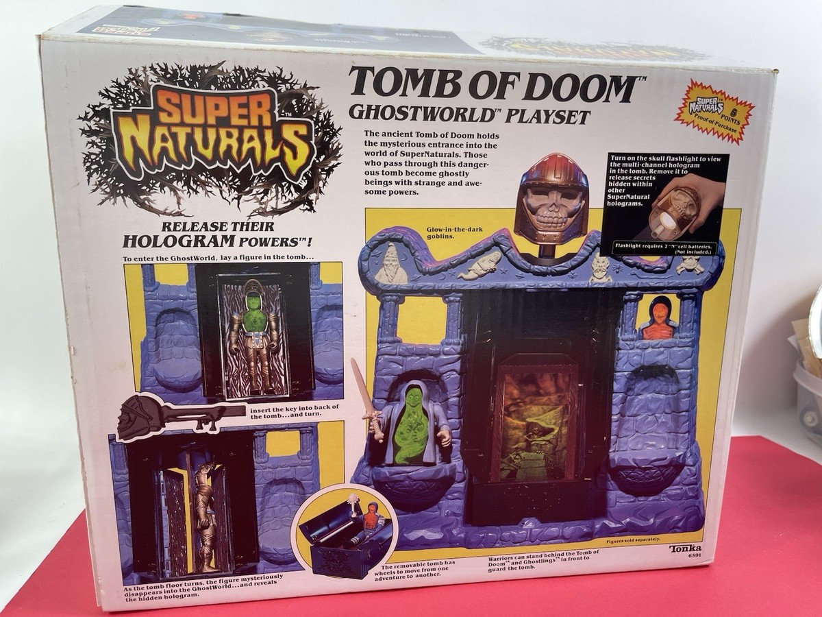 1987 Tonka Super Naturals Tomb of Doom SuperNaturals Mint W/ Box 