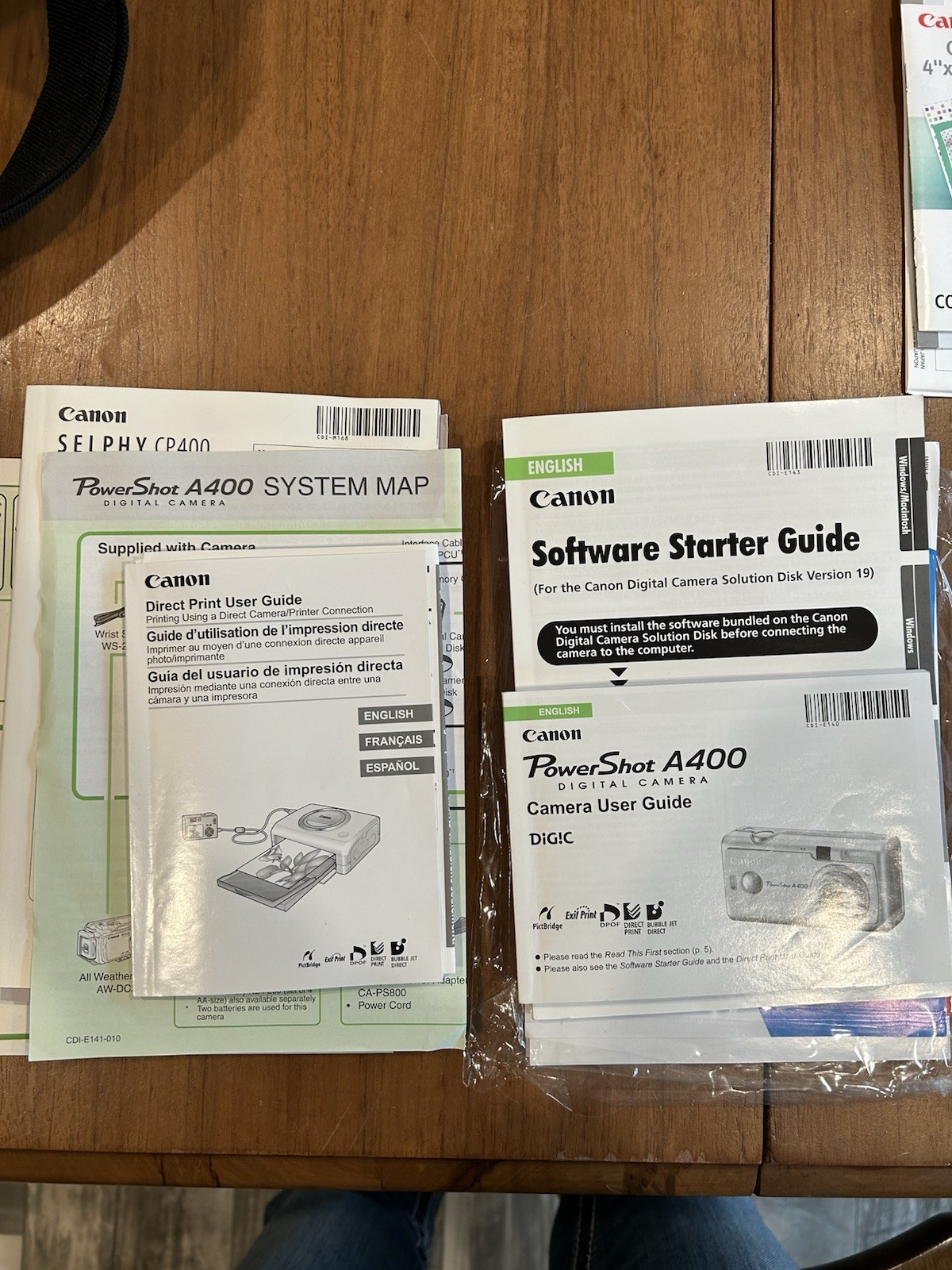 Canon Powershot A400 DigiCam & Selphy CP400 Photo Printer Combo + Canon Bag