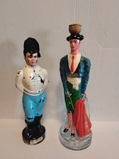 ESTATE SELL OFF- VTG HAND PAINTED LIQUOR BOTT...