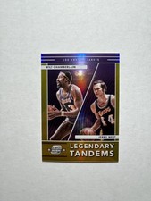 Wilt Chamberlain Jerry West 2021-22 Contenders Optic Legendary Tandems Gold /10