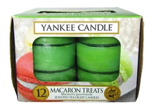 Yankee Candle Retired "MACARON TREATS"~ Box of 12 Scented Tea Lights ~ RARE ~NEW
