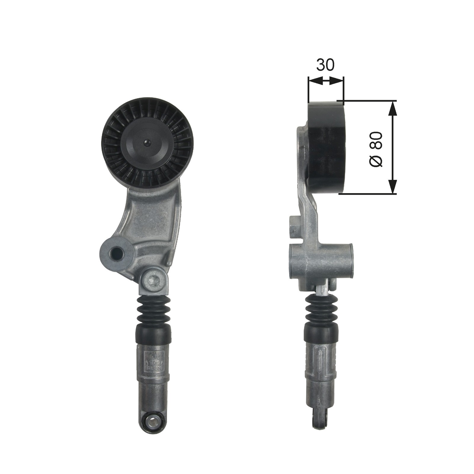 Aux Belt Tensioner fits SUBARU XV GPD 2.0D 2012 on EE20Z Drive V-Ribbed Gates