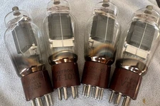 Quad Hytron Brown Base VT-101 (837) NOS HF Beam Power Tubes