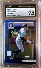 2022 Donruss Optic #156 Aaron Judge Blue Pandora 94/99 CSG 9.5