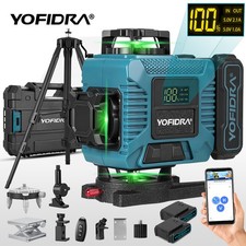 Livella laser 16 linee 4D 360° Laser a Croce con 2 batterie treppiede custodia