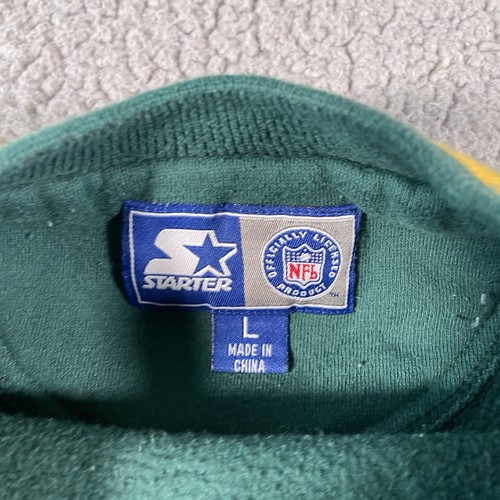 Vintage Greenbay Packers Sweatshirt Boys Youth Large Green 90s Starter - Picture 5 of 10