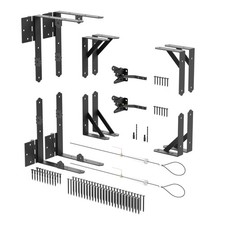 No Sag Gate Kit Gate Kit with Gravity Gate Latch, Used for Wood Fence Gate, H...