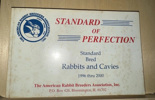 VINTAGE ARBA Standard of Perfection 1996-2000 Rabbits and Cavies Illustrated