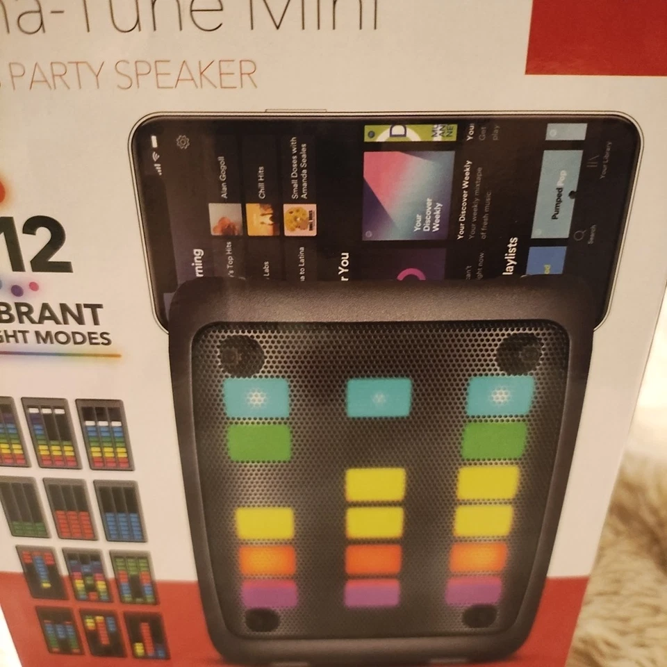 New RCA Lumina Tune Mini Wireless Party/Karaoke Speaker (12 Light Modes) - Image 3 of 4