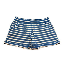 Honeydew Knit Shorts Womens Large Blue Stripe Beachy Resortwear Coastal Vacation