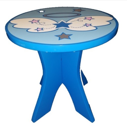 CLASSIC 2003 DECORATIVE STOOL ANGEL WINGS PRINCESS CROWN OR SOCCER BALL THEME~NW - Picture 6 of 13
