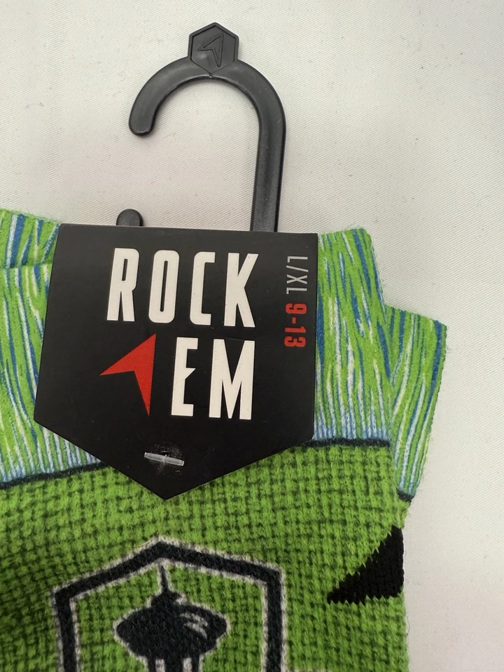 Calcetines Rock Em MLS Seattle Sounders FC - L/XL 9-13 NUEVOS Foto 2 de 4