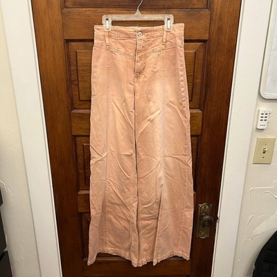 Free People We The Free Libre Wide-Leg Jeans sz 25 Peach Color Women's $128