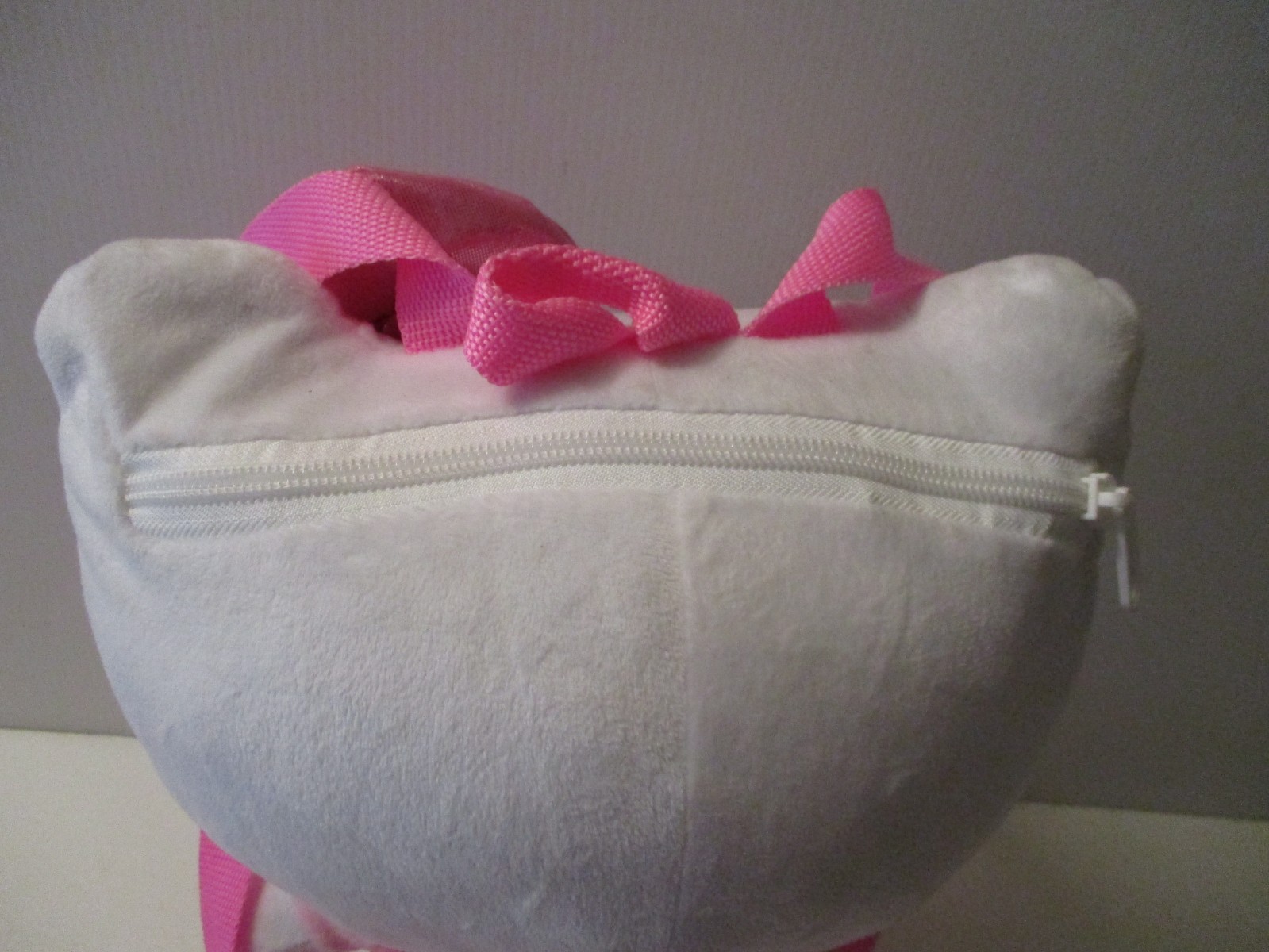 Hello Kitty plush Backpack 14” Tall Pink Outfit and Bow Stuff Animal Unisex image 3