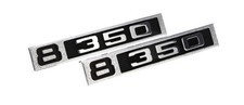 Front Fender Emblem 8 350 Lhrh Pair 69-72 Chevy Ck Pickup Blazer Suburban