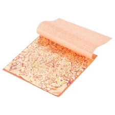 25 Pcs Gold Leaf Sheet with Pattern 5.5"x5.5" for Craft,Copper Gypsophila