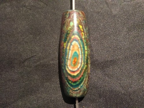 Good Quality Tibetan Dragon Vein Natural Old Agate Dzi *Dragon Eyed* Bead EE031