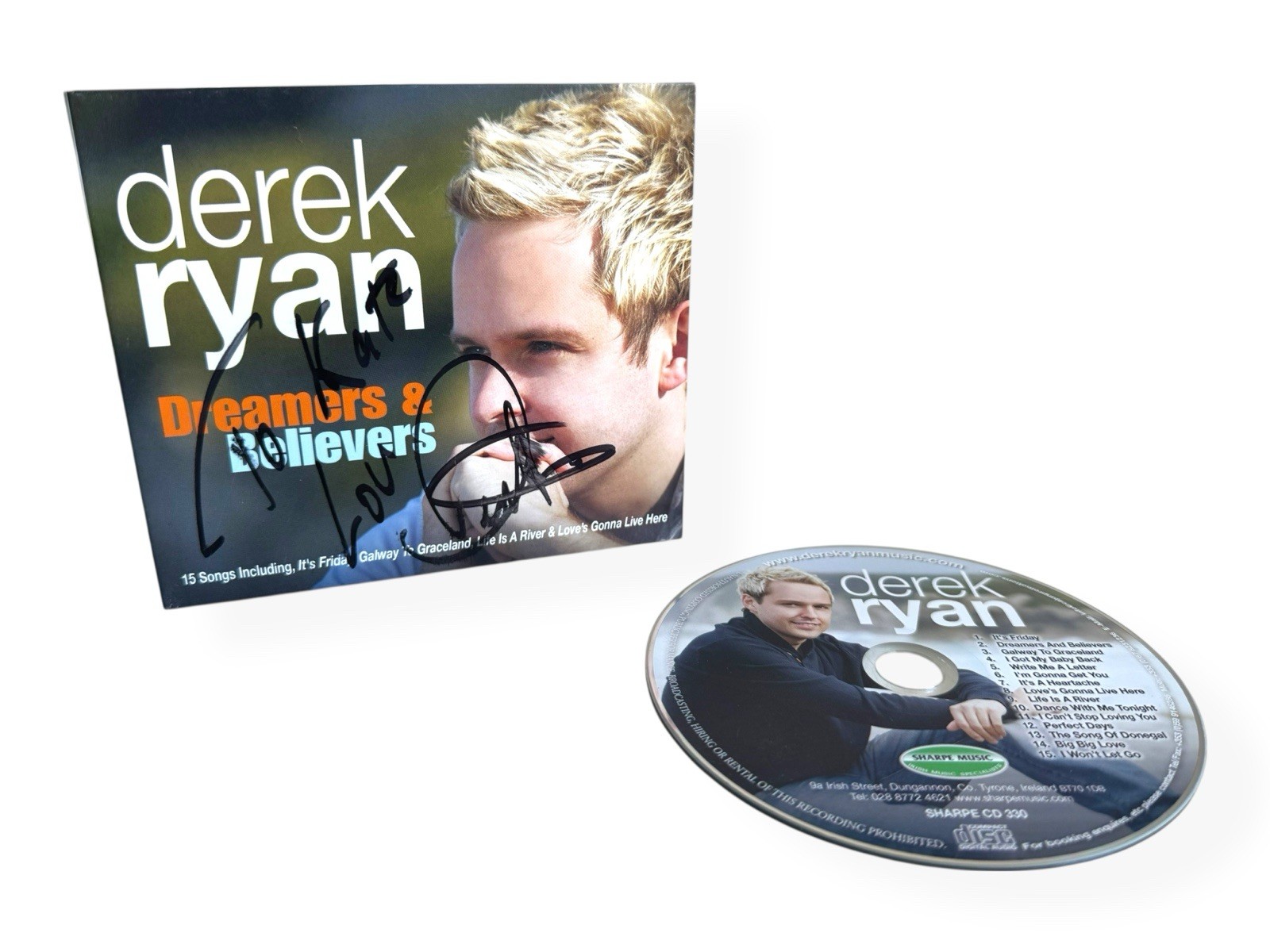 Derek Ryan - Dreamers & Believers (2012) Signed Copy CD Album Irish Country