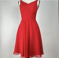 Azazie “Grace” formal red midi dress - size 2
