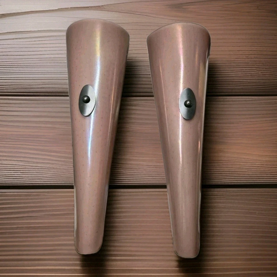 Neidhardt Lighting Wall Sconces Set Of 2 Purple Iridescence Glass Art Deco Style - Image 4 of 4