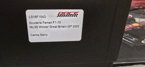 F1 Ferrari F1-75 Britain Gp. 2022 First Win Carlos Sainz 1:18 Looksmart - Picture 18 of 18