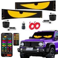 LED Eyes for Truck Windshield, 2PCS 23.4" Devil Eyes Light, APP 23.4"x4.7"-2PCS