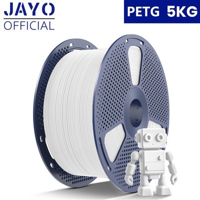 JAYO 5KG Large spool PETG White 1.75mm 3D Printer Filament Knot-Free Non-waste
