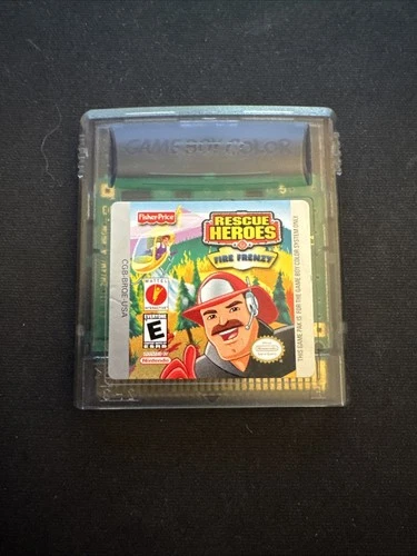 Fisher Price Rescue Heroes: Fire Frenzy Gameboy Color Game Game Only - Tested