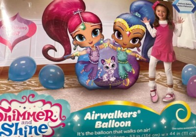 Shimmer and Shine Giant Balloon Airwalker Gliding Birthday Party Decoration Prop
