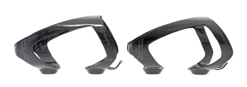 Jaula para botellas de agua de carbono Forte Corsa 1 par 3K negro brillante bicicleta de carreras carretera grava Foto 4 de 4