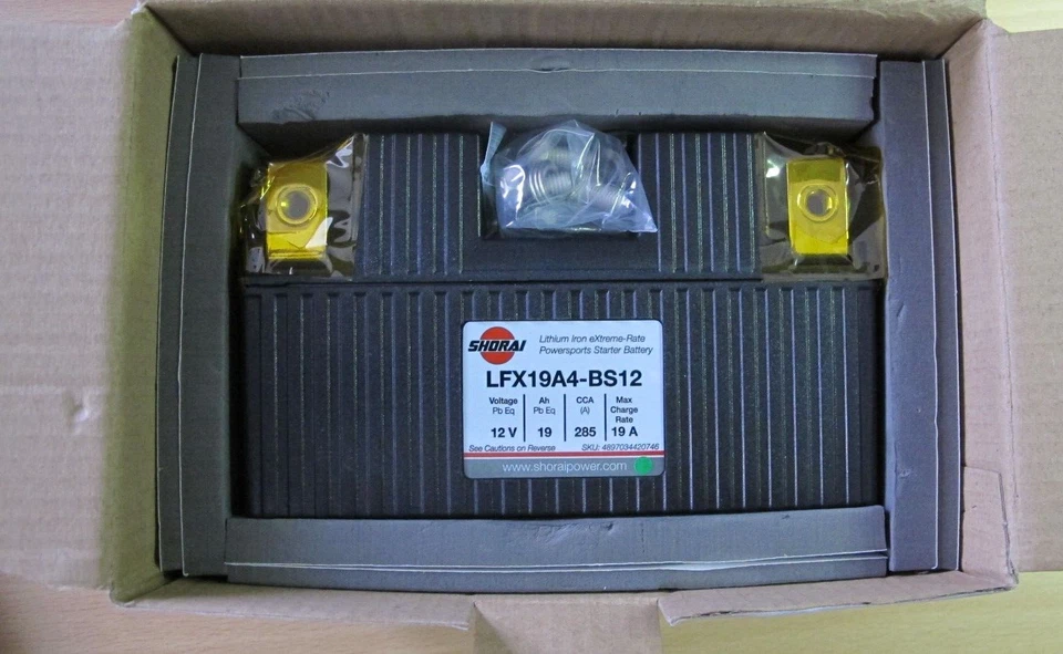 Shorai  LFX09A2-BS12  Lithium Iron Extreme-Rate Battery Foto 3 de 4