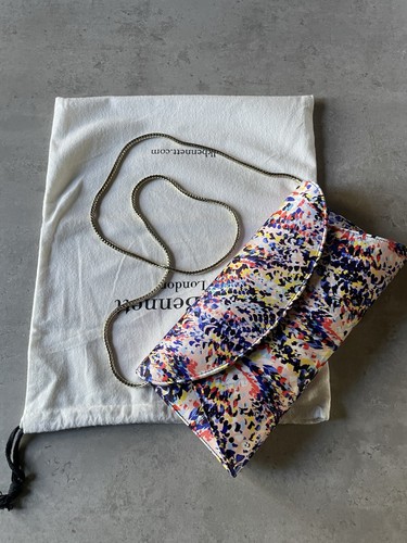 🖤LK Bennett🖤Floret Satin Multi Curved Envelope Clutch Bag 🖤 - Picture 11 of 11