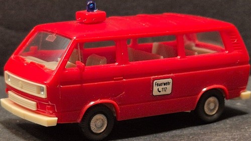 Wiking, Koch 603/13 Feuerwehr Einsatzwagen VW Transporter T3 Kombiwag Dünnfolie