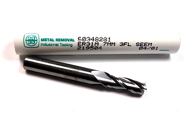 7mm Metal Removal 60348281 Carbide Square End Mill 3FL