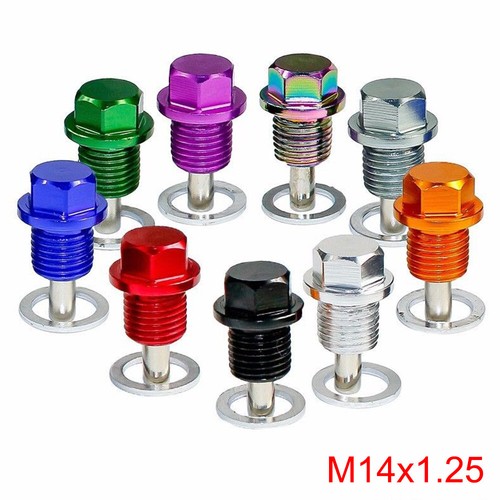M14x1.5MM Engines Magnetic Oil Drain Plug Screw Nut Bolt Oil Drain Sump Nuts - Foto 3 di 12