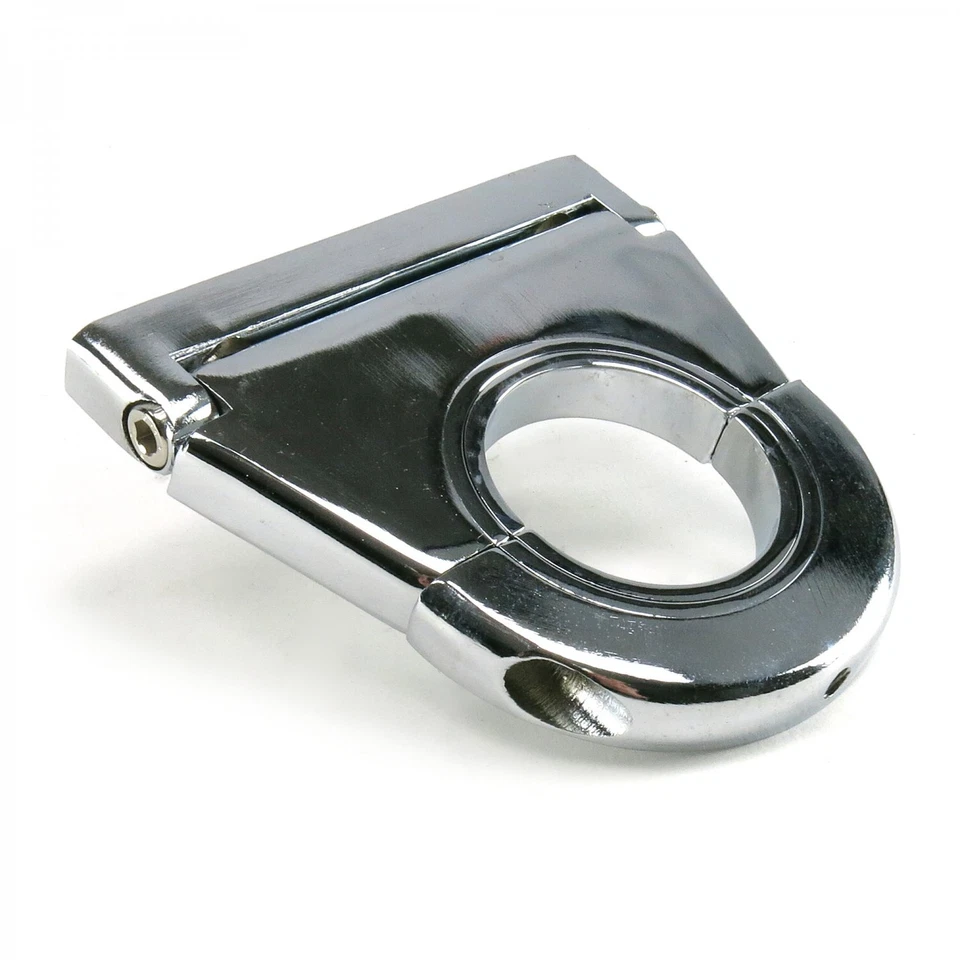 Combo de montaje en piso base giratoria universal de 2" y columna de dirección cromada de 2" para automóvil Foto 2 de 3