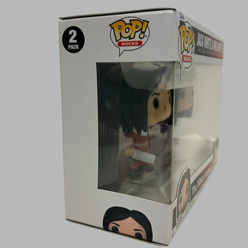 Funko Pop Rocks 2 Pack The White Stripes Jack White And Meg White NIP - Picture 12 of 17