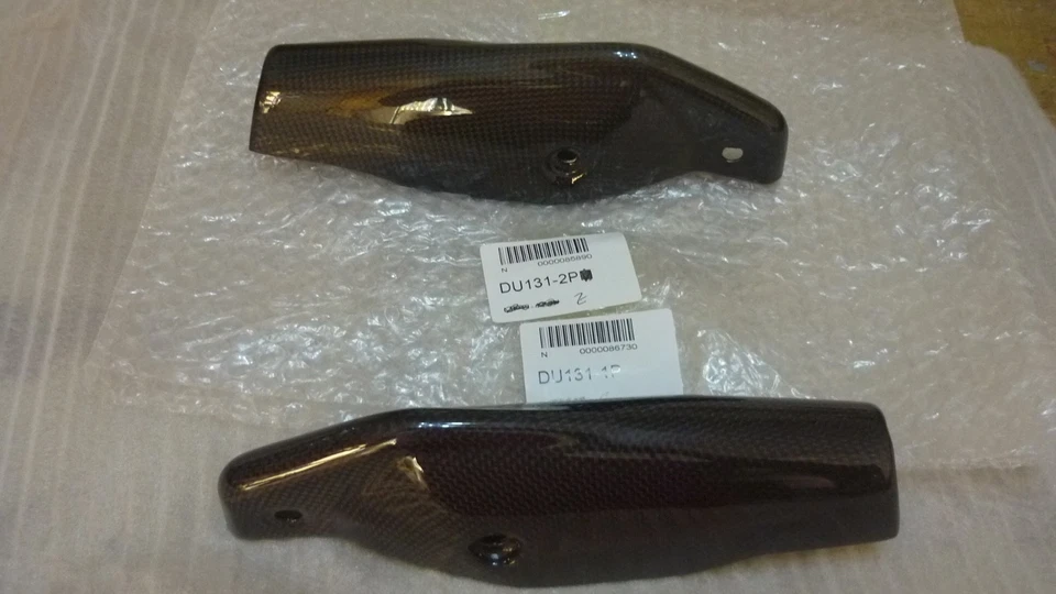 Fork Leg Guards Covers for Ducati Hypermotard 1100 1100s 07-08 Carbon Fiber - Image 4 of 4