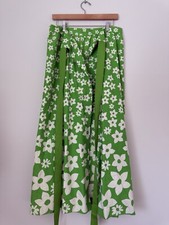 Vintage 60s/70s Flower Print Wrap Skirt