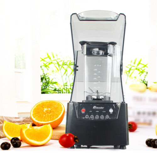 2600W Heavy-duty Commercial Blender With Shield Quiet Sound Enclosure 1.8L 110V - Afbeelding 1 van 14