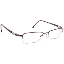 Silhouette Eyeglasses 6613 40 6052 Purple Half Rim Frame Austria 52[]16 130