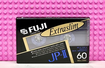 FUJI   JP II  60   TYPE II  EXTRASLIM  BLANK CASSETTE TAPE (1) (SEALED)